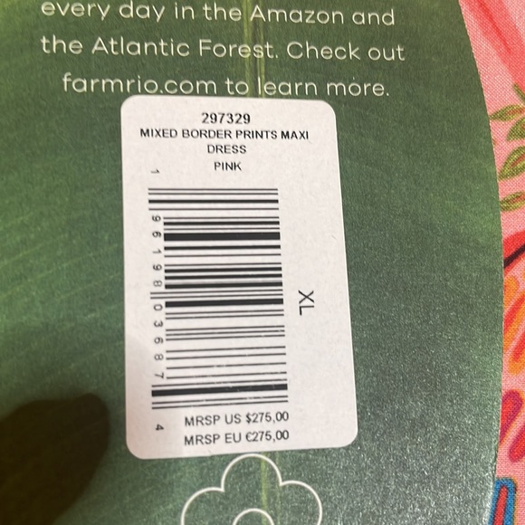 NWT FARM RIO Multicolor Maxi Dress - Picture 5 of 5